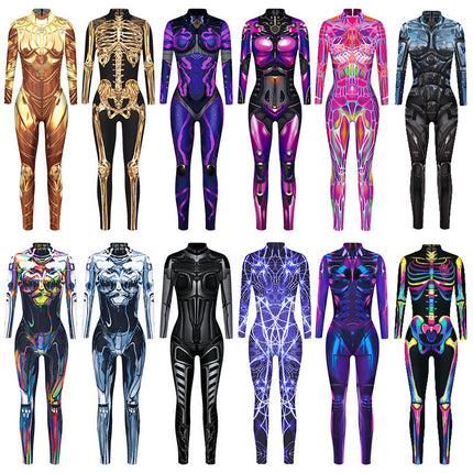Wansheng Jumpsuit European And American Printed Jumpsuit