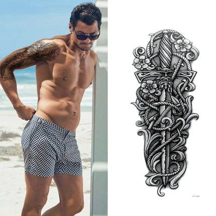 5 Stuks Groot Tydelike Liggaamskuns Arm Tattoo Plakker Mou Man Vrou Waterdig VSA