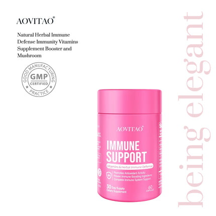 Natuurlike Kruie Immuunverdediging Immuniteit Vitamiene Aanvullingversterker En Sampioen Aanvulling Met Lion's Mane, Reishi, Chaga, Cordyceps, Turkey Tail & Meer