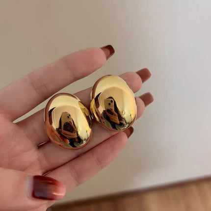 Gold Large Earrings Women's Three-dimensional Special-interest Design