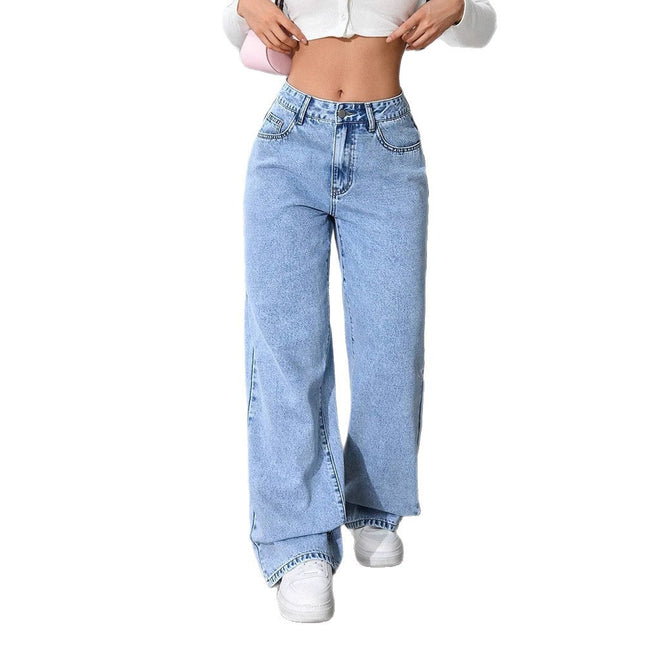 Women's Printed Jeans Summer Loose Trendy