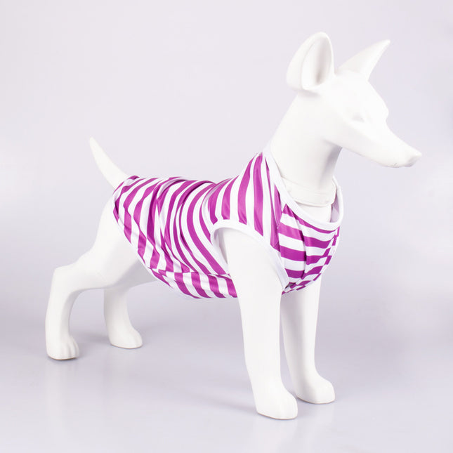 Pet Vest Comfortable Breathable Stripes Vest Dog Clothes