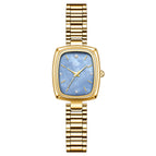 Gold Strap Blue Face