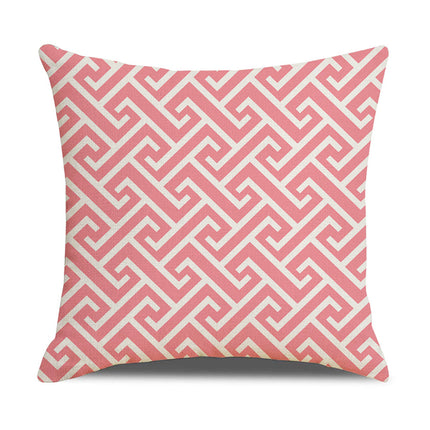 Oorgrens-kussingsloop Eenvoudige Geometrie Warmverkope Linne Kussingsloop Sofa Kussing Huishoudelike Items