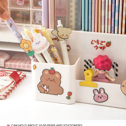 Kawaii Desk Organizer File Tray Book Stand Office Rack