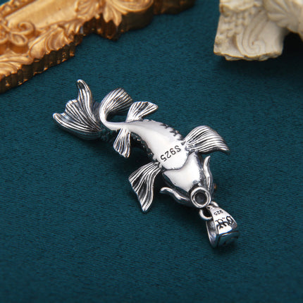 Sterling Silwer Vis-springende-draak Hanger Unisex Gepersonaliseerde Ontwerp