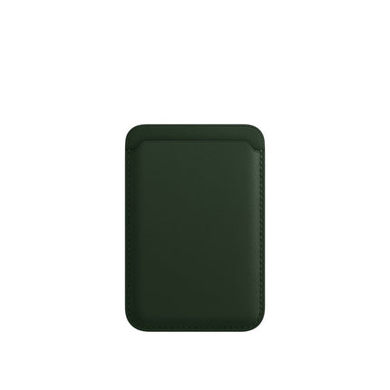 Vir Magsafe Magnetiese Luukse Leer Kaarthouer Beursiehouer Vir 14 Pro Max 13 12 Telefoonsak Adsorpsie Bykomstighede Omslag