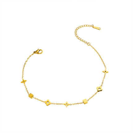 Klein-vierkant Nis-ontwerp Minimalistiese Enkelbandjie