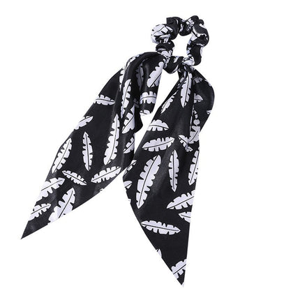 Fashion Long Streamer Printed Fabric Tie Hair Accessory For Ponytail Tie-up Hair Top Cuft