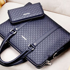 Blue with bag
