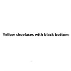 Yellow shoelaces with black so