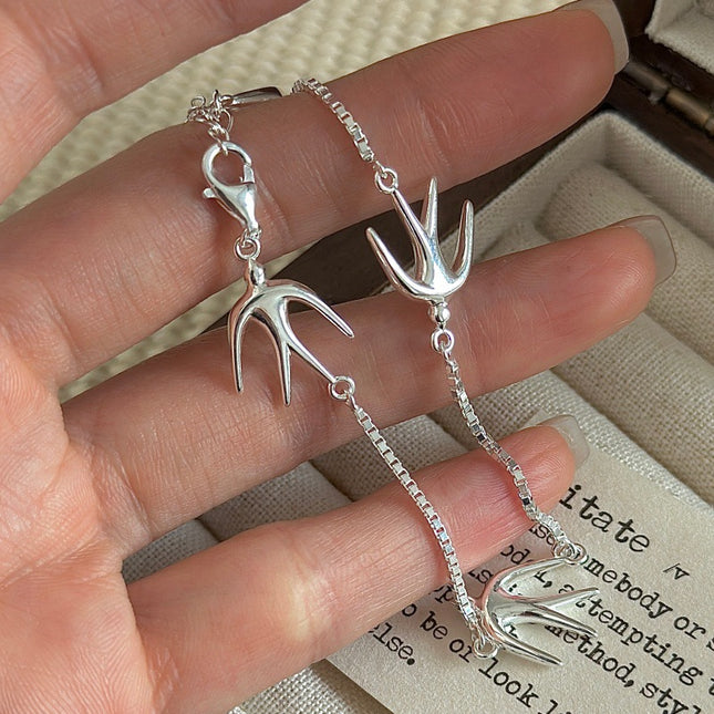 S925 Sterling Silwer Swael Armband