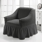 Monochroom donkergrys / Enkel S 90tot140CM