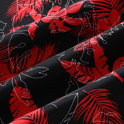 Shirt Printed Men's Short Sleeve Shirt Shorts Suit