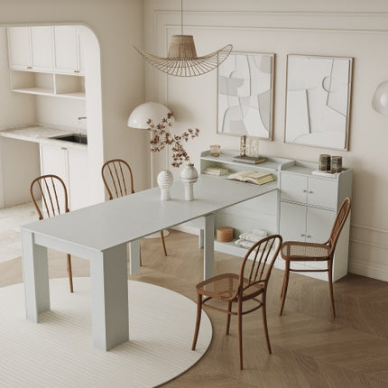 Moderne Uitskuifbare Eetkamertafel Met Berging