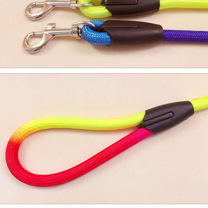 Colorful Nylon Round Hand Holding Dog Rope Pets Supplies