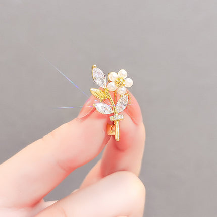 Small Bow  High-end Corset Sewing Free Shirt Anti-exposure Button