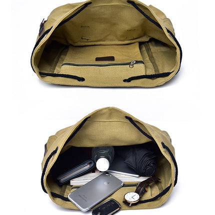 Influx street canvas backpack unisex backpack retro leisure travel bag large capacity bag
