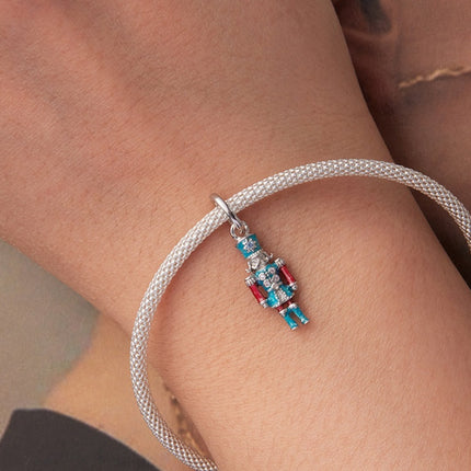Silver Ziyun Oorspronklike S925 Sterling Silwer Neutkraker Hanger Onderdele Voogengel Diy Armband Gelukskrale