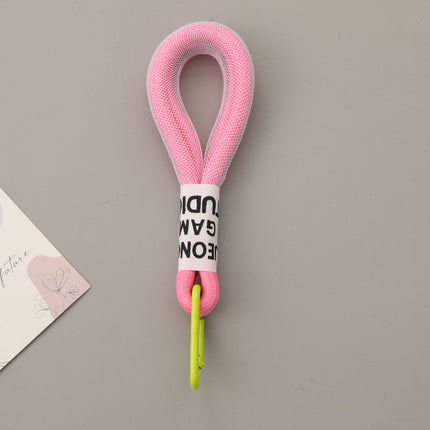 Two-color Matching Personality Good-looking Mobile Phone Lanyard Umbrella Cover Pendant Mesh Keychain