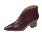 Wine Red Chunky Heel / 35