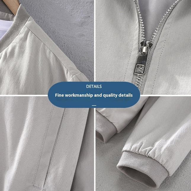 Solid Color Simple Jacket Men's Autumn Lightweight