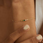 Goud / 1 diamant