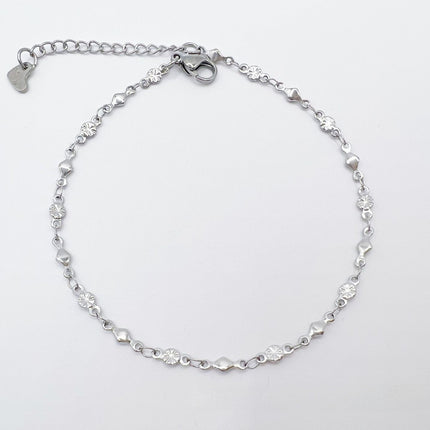 European And American Style Fashion Special-interest Stainless Steel Anklets Love Anklet Multi-style Ins