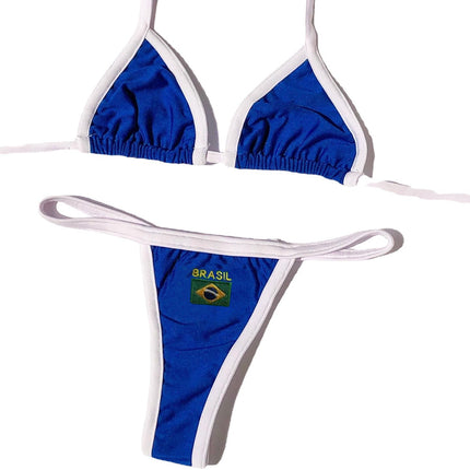 Women's Summer Bra T-back Suit Bikini