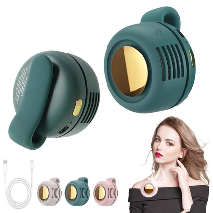 Mini Clip Waaier Hang Middel Nek Waaier Meisie Elektriese Lugverkoelingswaaier 900mah USB Blaarlose Waaier 3 Spoed Vir Buite Kamp Visvang