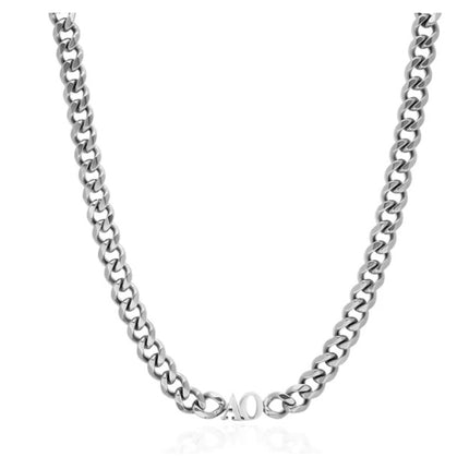 Creative Custom Letter English Name Necklace Stainless Steel  Choker Necklace Personalized Cuban Chain Christmas Gifts