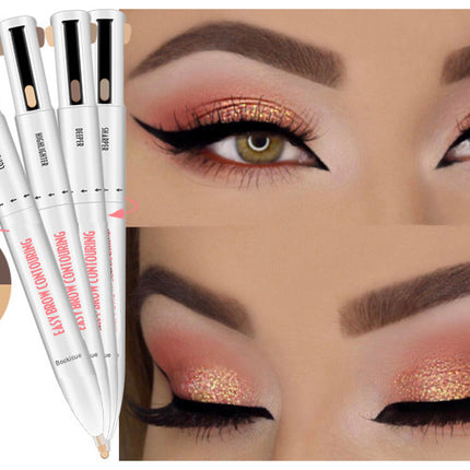 Eyebrow Shaping Set 3 In 1 Foldable Adjustable Eyebrow Stencil For Perfect Brows Shapes Makeup