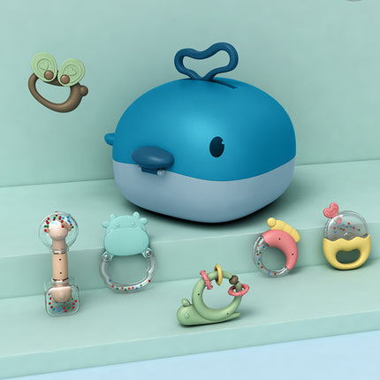 Montessori Teether Package Rattles For Babies Newborns 0 12 Months Educational Teethers For Teeth Hanging Girl Music Mobile Crib