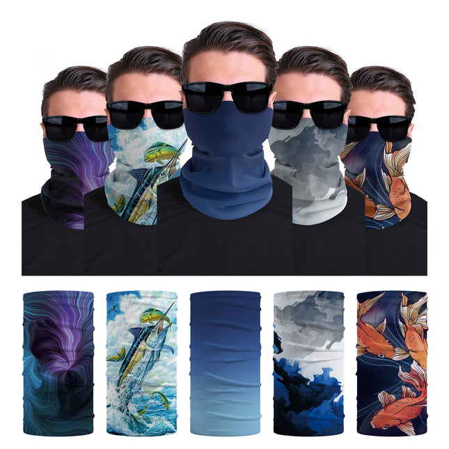 UPF50 Soft Sunscreen Face Towel Outdoor Sunshade Seamless Riding Hat Scarf