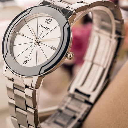 Stainless steel steel quartz watch