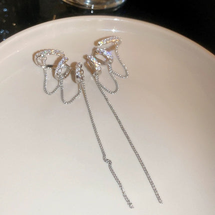 Diamantversierde U-vormige Kwashangertjies Vir Vroue Ligte Luuksheid