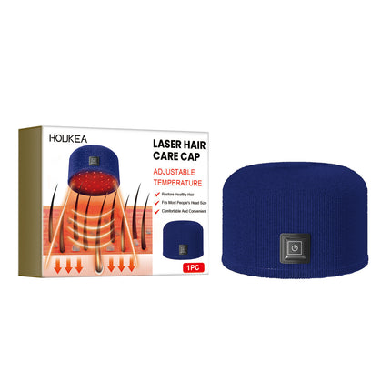 Houkea Dense Toupee Hair Repair Manic Thick Hairline Fixation Head Massage Care Heating Cap