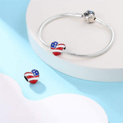 Amerikaanse Styl Versilwerde Selfdoen Armband Kraal