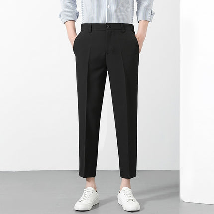 New Suit Pants Men's Ninth Casual Straight Pants