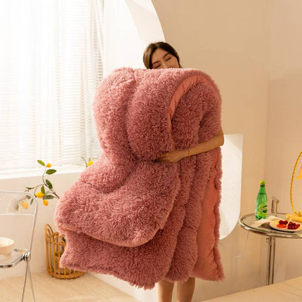Super Sagte Lang Vlies Mink Kristal Fluweel Verdikte Warm Winterkwilt