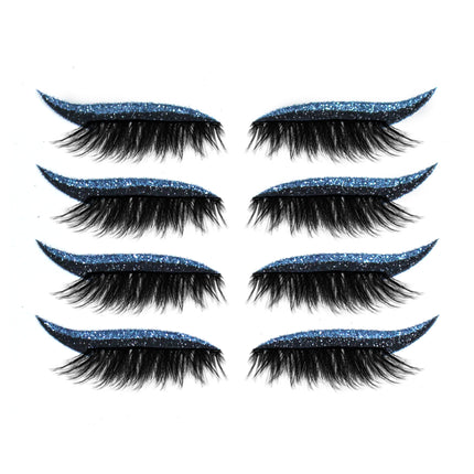 3D False Eyelashes With Magnetic 4 Pairs Of Glue-free Self-adhesive Eyelashes