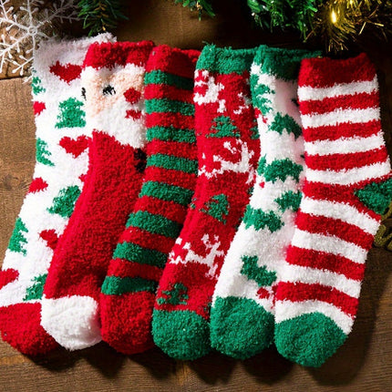 Fashion Simple Coral Fleece Christmas Stockings Gift Box