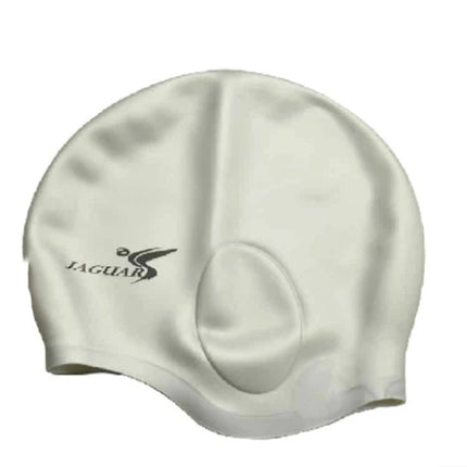 Fashion Pure Silicone Ear-protecting Swimming Cap
