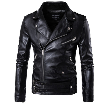 Ouma Punk Men's Leather Carripi Motorcycle