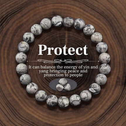 Geel Tieroog Natuurlike Steen Kristal Krale Armband