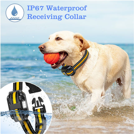 El Dog Pet Training Collar Rechargeable Waterproof Electric Shock Anti Bark R800m