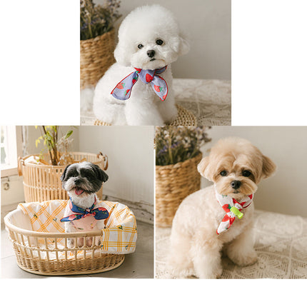 Dog Bib Scarf Pet Cat Bib Cute Small And Medium-sized