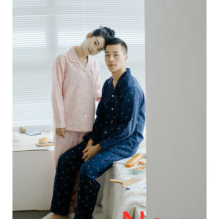 Men's cotton pajamas suit