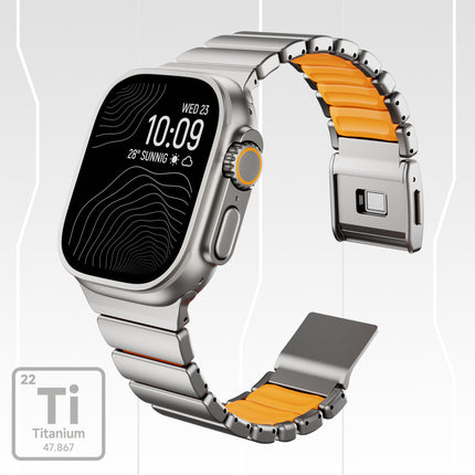 Magnetiese Titanium Horlosieband