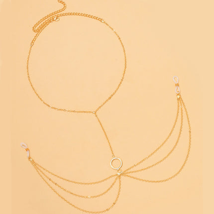 Sexy Diamond Nipple Chain Chest Necklace
